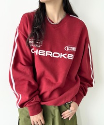 【日本未発売/WEB限定】JEEP(ジープ)/サイドライン Vネック プルオーバー スウェット/CHEROKEE V-neck Sweatshirt