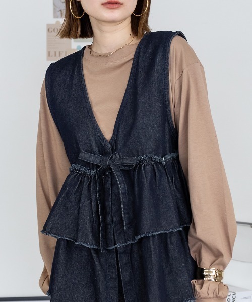 RCD(アールシーディー)の「プチハイネックロングスリーブプルオーバー(Tシャツ/カットソー・レディース・ブラック/オフホワイト/グレイッシュベージュ/モカ/杢グレー・M/LL/L/4L)」の4枚目の写真