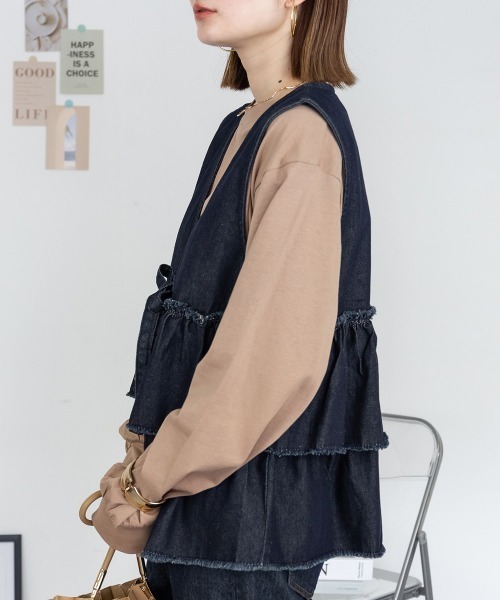 RCD(アールシーディー)の「プチハイネックロングスリーブプルオーバー(Tシャツ/カットソー・レディース・ブラック/オフホワイト/グレイッシュベージュ/モカ/杢グレー・M/LL/L/4L)」の22枚目の写真