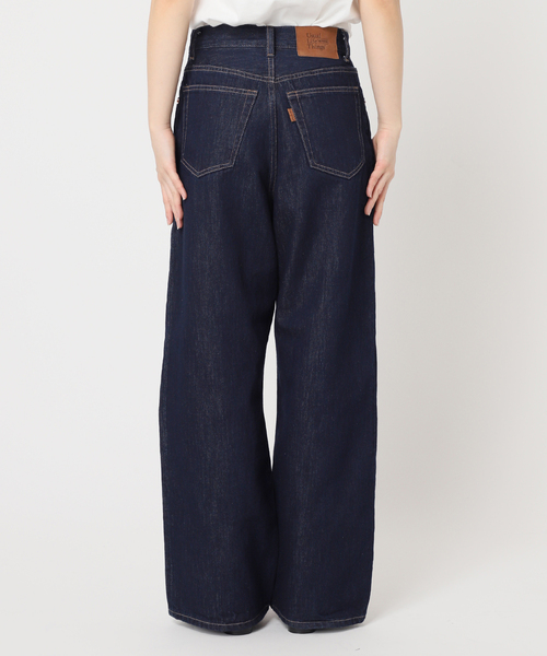 中目 EC限定 追加 ULTライトデニムハイライズルーズ5PKT WHITE（デニム