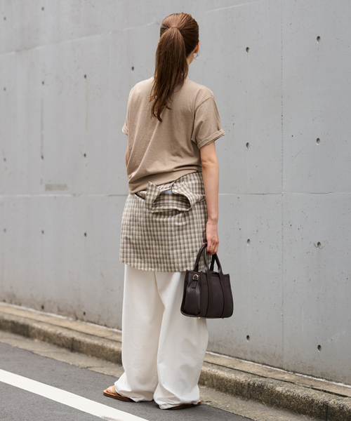 FRAMeWORK（フレームワーク）の「≪追加≫SMILE TEE（Tシャツ/カットソー・レディース・ベージュ/コバルトブルー/イエロー/チャコールグレー・FREE）」の8枚目の写真