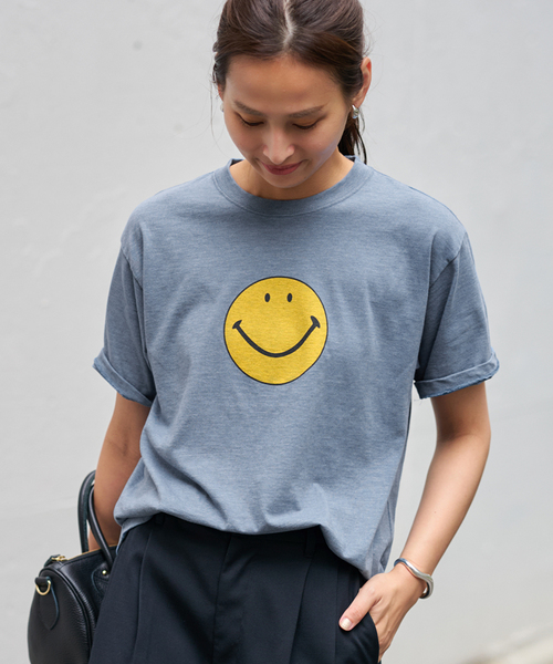 FRAMeWORK（フレームワーク）の「≪追加≫SMILE TEE（Tシャツ/カットソー・レディース・ベージュ/コバルトブルー/イエロー/チャコールグレー・FREE）」の17枚目の写真