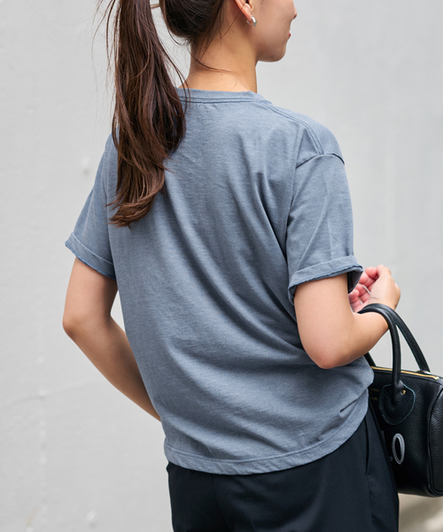 FRAMeWORK（フレームワーク）の「≪追加≫SMILE TEE（Tシャツ/カットソー・レディース・ベージュ/コバルトブルー/イエロー/チャコールグレー・FREE）」の20枚目の写真