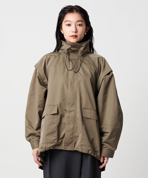 MARW UNITED ARROWS（マルゥ ユナイテッドアローズ）の「＜MARW UNITED ARROWS＞2WAY ブルゾン 撥水（ブルゾン・レディース・ブラック/モカ・36/38）」の14枚目の写真