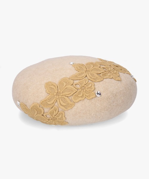 Athena New York(アシーナニューヨーク)の「Athena New York Amanda Beret / アシーナニューヨーク(ハンチング/ベレー帽・レディース・ベージュ/ライトグレー・57cm)」の2枚目の写真