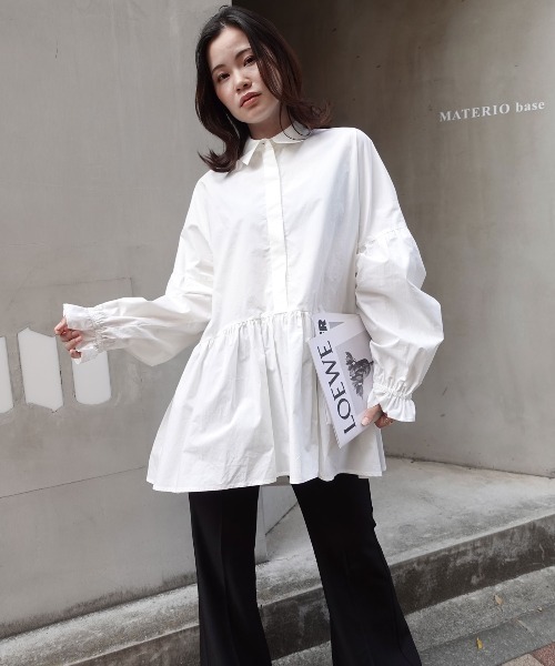 美品　セシリーバンセン　パフスリーブ　ギャザー　シャツ　スモック　チュニック 美品 セシリーバンセン パフスリーブ ギャザー シャツ スモック