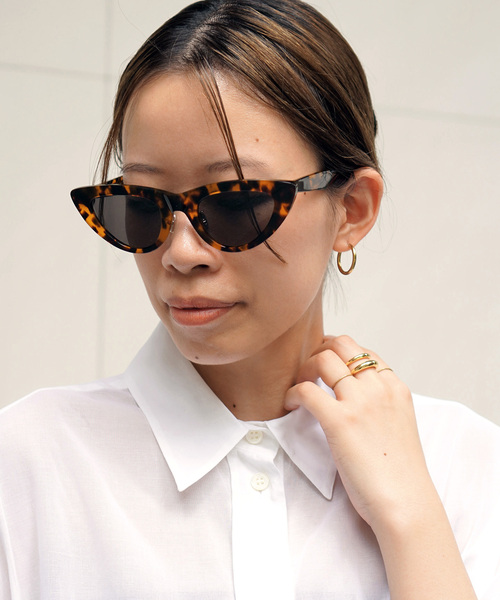 AP STUDIO(エーピーストゥディオ)の「【Monokel Eyewear/モノケルアイウェア】Moon sunglasses(サングラス・レディース・キャメル・FREE)」の1枚目の写真