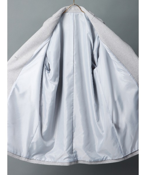 CIS.（シス）の「CIS． ボールドスリーブコート RESCWOOL 無地 ボタンチャーム付き（その他アウター・レディース・レッド/ブラック/グレー・36(7号)/38(9号)）」の8枚目の写真