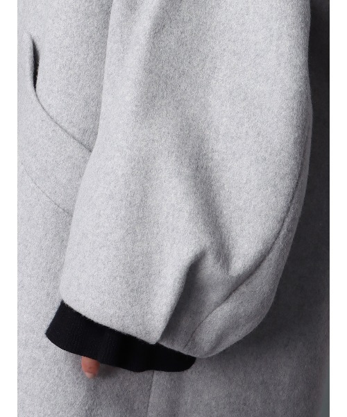 CIS.（シス）の「CIS． ボールドスリーブコート RESCWOOL 無地 ボタンチャーム付き（その他アウター・レディース・レッド/ブラック/グレー・36(7号)/38(9号)）」の11枚目の写真