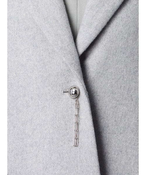 CIS.（シス）の「CIS． ボールドスリーブコート RESCWOOL 無地 ボタンチャーム付き（その他アウター・レディース・レッド/ブラック/グレー・36(7号)/38(9号)）」の12枚目の写真