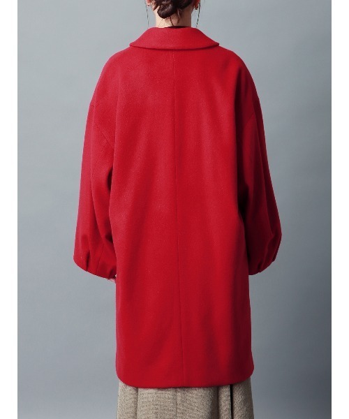 CIS.（シス）の「CIS． ボールドスリーブコート RESCWOOL 無地 ボタンチャーム付き（その他アウター・レディース・レッド/ブラック/グレー・36(7号)/38(9号)）」の17枚目の写真