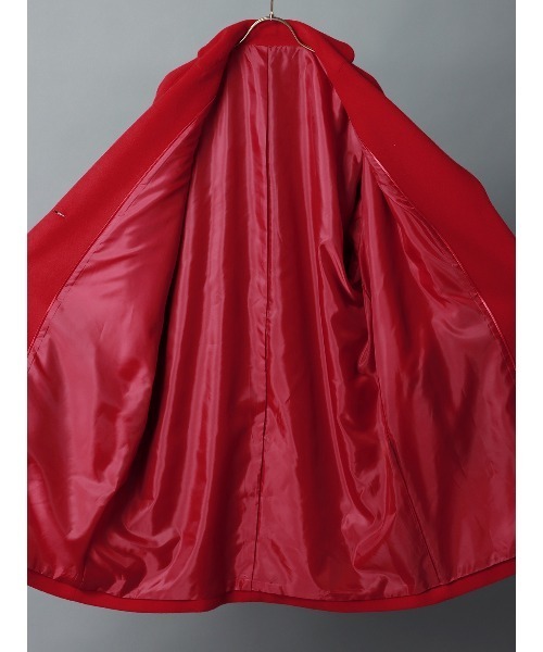 CIS.（シス）の「CIS． ボールドスリーブコート RESCWOOL 無地 ボタンチャーム付き（その他アウター・レディース・レッド/ブラック/グレー・36(7号)/38(9号)）」の18枚目の写真