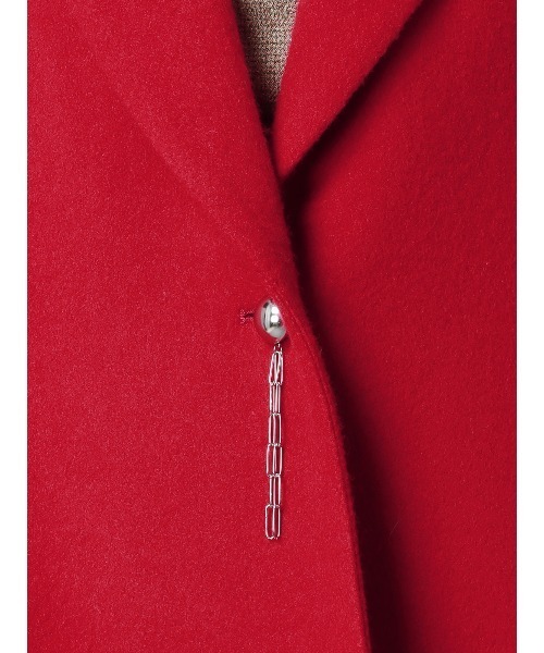CIS.（シス）の「CIS． ボールドスリーブコート RESCWOOL 無地 ボタンチャーム付き（その他アウター・レディース・レッド/ブラック/グレー・36(7号)/38(9号)）」の22枚目の写真