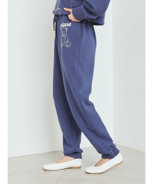 新品タグ付　アイスワンポイントスウェット　上下セット　ジェラートピケ ジェラートピケ gelato pique プレイフルキャットワンポイントロンT