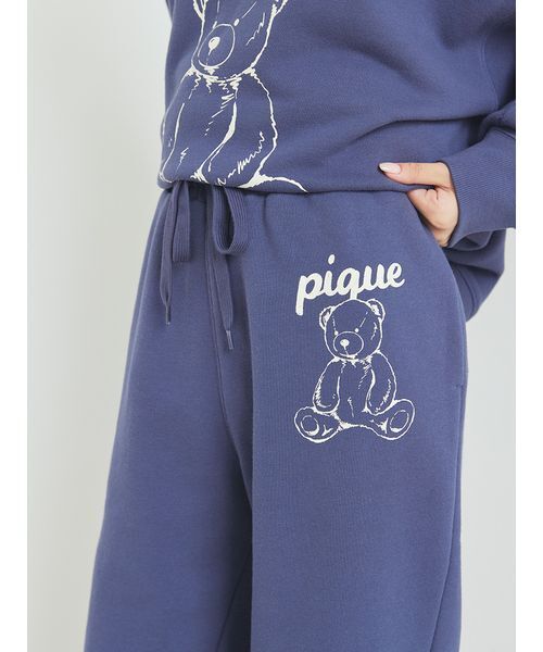 セール】【UNISEX】裏毛ワンポイントロングパンツ（ルームウェア