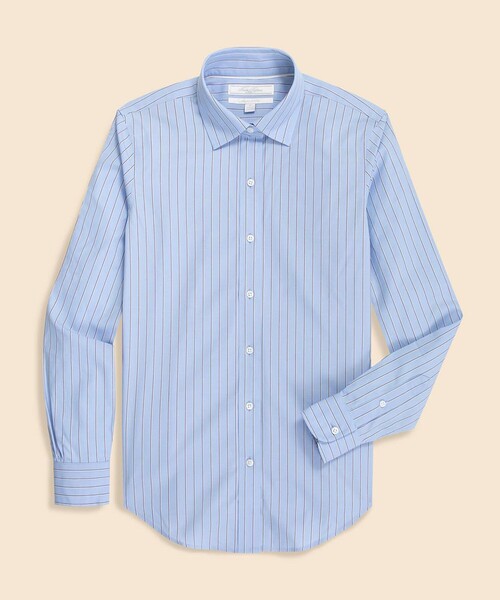 BROOKS BROTHERS（ブルックスブラザーズ）の「ストレッチコットン　シンストライプシャツ　Classic Fit（シャツ/ブラウス・レディース・ブルー・8/6/4/2/0）」の5枚目の写真