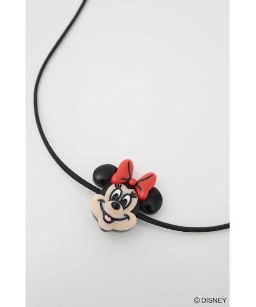 Disney SERIES CREATED by MUS（ディズニーシリーズクリエイテッドバイエムユーエス）の「MD STRING ネックレス / MINNIE（ネックレス・レディース・ブラック・FREE）」の2枚目の写真