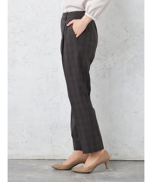 HARUYAMA(ハルヤマ)の「【WALKPLUS】 T/Rトロタックテーパードパンツ ウォッシャブル 通年(スラックス・レディース・ライトグレー/チャコールグレー/ブラック/ダークブラウン・LL/L/M/S)」の5枚目の写真