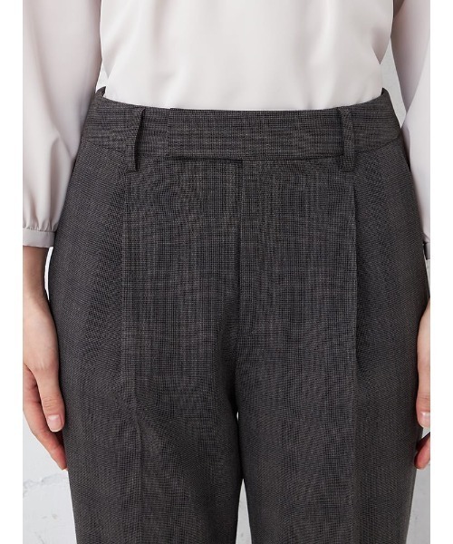 HARUYAMA(ハルヤマ)の「【WALKPLUS】 T/Rトロタックテーパードパンツ ウォッシャブル 通年(スラックス・レディース・ライトグレー/チャコールグレー/ブラック/ダークブラウン・LL/L/M/S)」の7枚目の写真