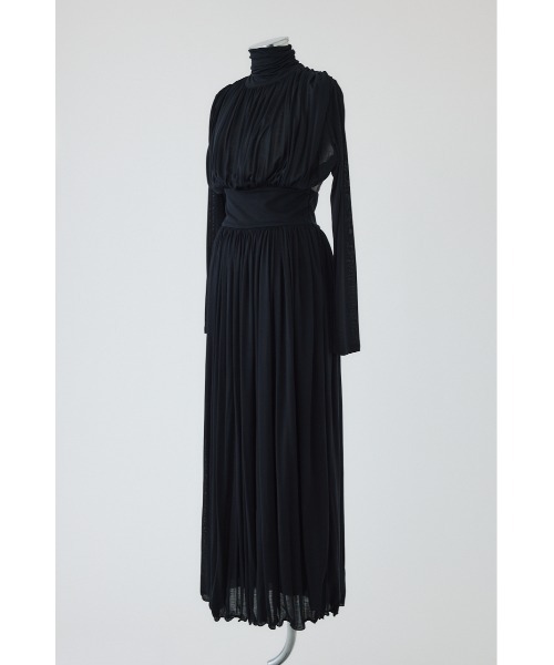 RIM.ARK(リムアーク)の「Flowing drape dress フローイングドレープドレス(ワンピース・レディース・ブラック/ベージュ・38/36)」の4枚目の写真