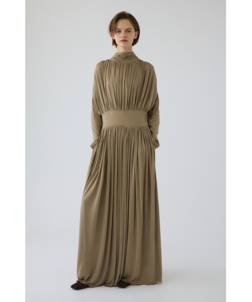RIM.ARK(リムアーク)の「Flowing drape dress フローイングドレープドレス(ワンピース・レディース・ブラック/ベージュ・38/36)」の21枚目の写真