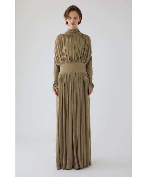 RIM.ARK(リムアーク)の「Flowing drape dress フローイングドレープドレス(ワンピース・レディース・ブラック/ベージュ・38/36)」の22枚目の写真