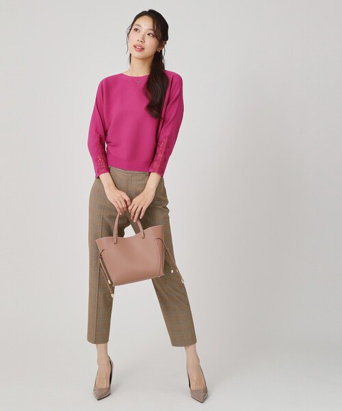 COUP DE CHANCE(クードシャンス)の「【手洗い可/日本製/ストレッチ】定番センタープレス入りパンツ(その他パンツ・レディース・ホワイト/ナチュラル/ブラック/ダークブラウン系1/ブラック系1・34/40/38/36/42)」の17枚目の写真