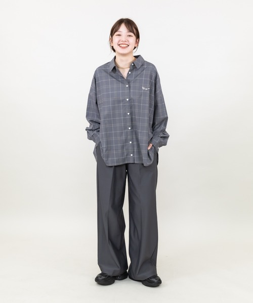 meeny miny（ミーニーマイニー）の「【meeny miny】【旭山動物園応援商品】キタキツネシャツ（シャツ/ブラウス・レディース・カーキ/グレー・S-M/M-L）」の4枚目の写真