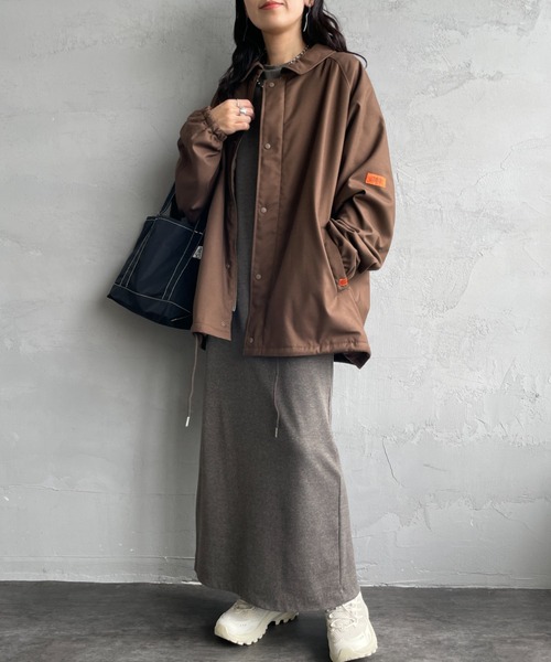 UNIVERSAL OVERALL（ユニバーサルオーバーオール）の「[UNIVERSAL OVERALL/ユニバーサルオーバーオール] 別注 中綿入りコーチジャケット（その他アウター・レディース・ブラック/ブラウン/チャコールグレー・M/L）」の7枚目の写真