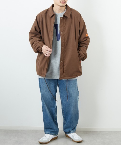 UNIVERSAL OVERALL（ユニバーサルオーバーオール）の「[UNIVERSAL OVERALL/ユニバーサルオーバーオール] 別注 中綿入りコーチジャケット（その他アウター・レディース・ブラック/ブラウン/チャコールグレー・M/L）」の9枚目の写真