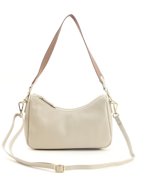 COOCO(クーコ)の「【牛革】シュリンクレザーダブルストラップ2WAYショルダーバッグ(ショルダーバッグ・レディース・シルバー/グレー/オフホワイト/ブラック/レッド・FREE)」の6枚目の写真