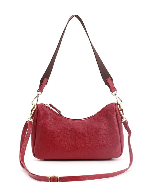COOCO(クーコ)の「【牛革】シュリンクレザーダブルストラップ2WAYショルダーバッグ(ショルダーバッグ・レディース・シルバー/グレー/オフホワイト/ブラック/レッド・FREE)」の8枚目の写真
