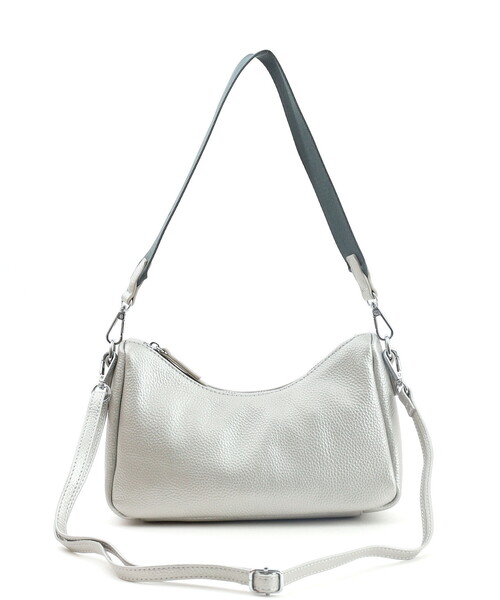 COOCO(クーコ)の「【牛革】シュリンクレザーダブルストラップ2WAYショルダーバッグ(ショルダーバッグ・レディース・シルバー/グレー/オフホワイト/ブラック/レッド・FREE)」の10枚目の写真