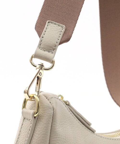 COOCO(クーコ)の「【牛革】シュリンクレザーダブルストラップ2WAYショルダーバッグ(ショルダーバッグ・レディース・シルバー/グレー/オフホワイト/ブラック/レッド・FREE)」の15枚目の写真