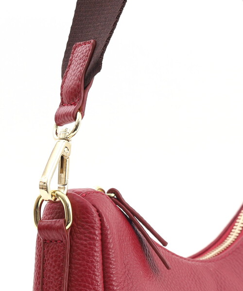 COOCO(クーコ)の「【牛革】シュリンクレザーダブルストラップ2WAYショルダーバッグ(ショルダーバッグ・レディース・シルバー/グレー/オフホワイト/ブラック/レッド・FREE)」の17枚目の写真