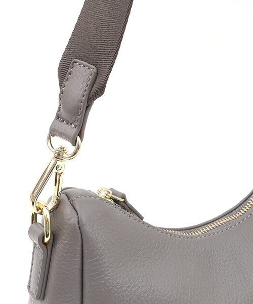 COOCO(クーコ)の「【牛革】シュリンクレザーダブルストラップ2WAYショルダーバッグ(ショルダーバッグ・レディース・シルバー/グレー/オフホワイト/ブラック/レッド・FREE)」の18枚目の写真