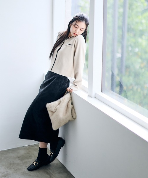 12Twelve Agenda(トゥエルブ アジェンダ)の「ニュアンスレザータイトスカート(スカート・レディース・ブラック/ブラウン・M/S)」の20枚目の写真