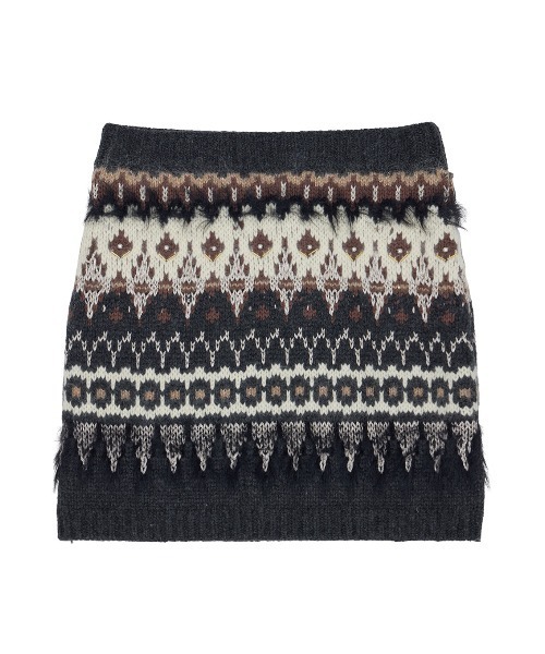 UND LADY NORDIC KNIT SKIRT（スカート）｜Ameri（アメリ）の