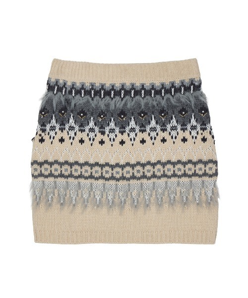 UND LADY NORDIC KNIT SKIRT 【公式通販】