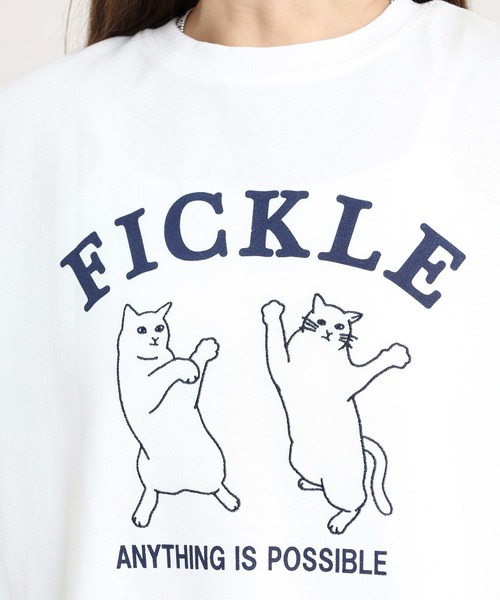 Quelle Chance(ケルシャンス)の「プリント+刺繍 長袖Tシャツ(Tシャツ/カットソー・レディース・グリーン/ブラウン/オフホワイト・M/L)」の7枚目の写真