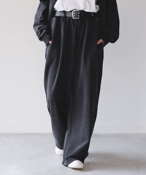 ROCHEM(ローシェン)の「【セットアップ対応】ヘビーウェイトピグメントスウェットパンツ(スウェットパンツ・メンズ・ネイビー/ブラウン/グレー/ブラック・L/M/S/XS)」の5枚目の写真