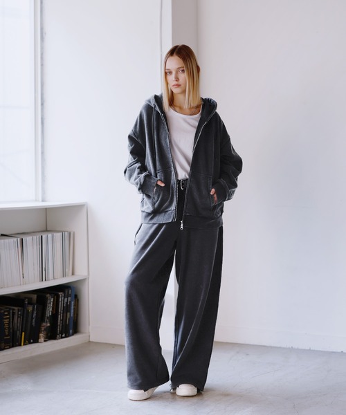 ROCHEM(ローシェン)の「【セットアップ対応】ヘビーウェイトピグメントスウェットパンツ(スウェットパンツ・メンズ・ネイビー/ブラウン/グレー/ブラック・L/M/S/XS)」の13枚目の写真