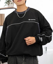 L'atelier（ラトリエ）の「ナイロン タスラン ドロスト 短丈可能 ボリューム袖 長袖 Tシャツ（Tシャツ/カットソー・メンズ）」