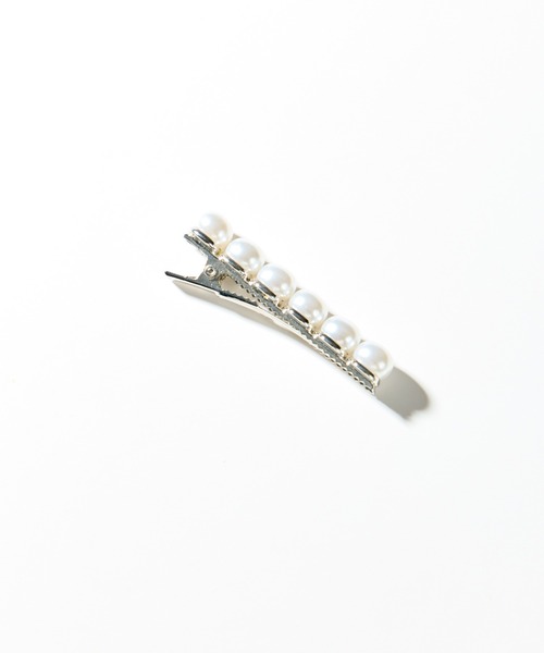 salle de bal(サルデバル)の「パール風ヘアクリップ ヘアピン SPI(バレッタ/ヘアクリップ・レディース・シルバー/ゴールド・FREE)」の3枚目の写真