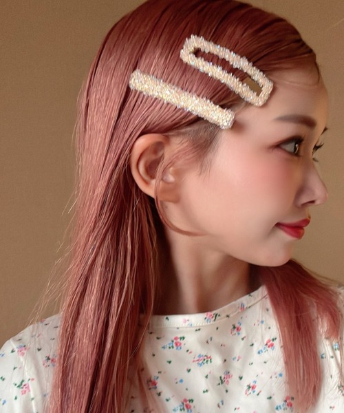 セール】スクエアビジューヘアピンセット（ヘアピン）｜Feliz