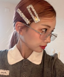 Feliz(フェリス)のスクエアビジューヘアピンセット(ヘアピン)