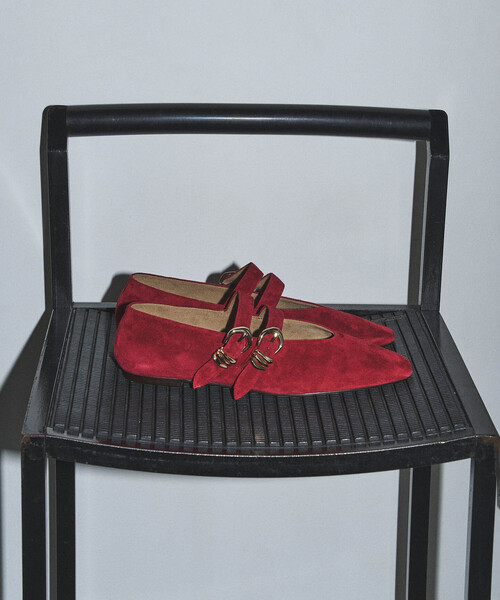 GRISE（グリーズ）の「GRISEレザーWストラップメリージェーン（その他シューズ・レディース・キャメル/ブラック/レッド・24cm/23.5cm/23cm/22.5cm/22cm/25cm/24.5cm）」の9枚目の写真