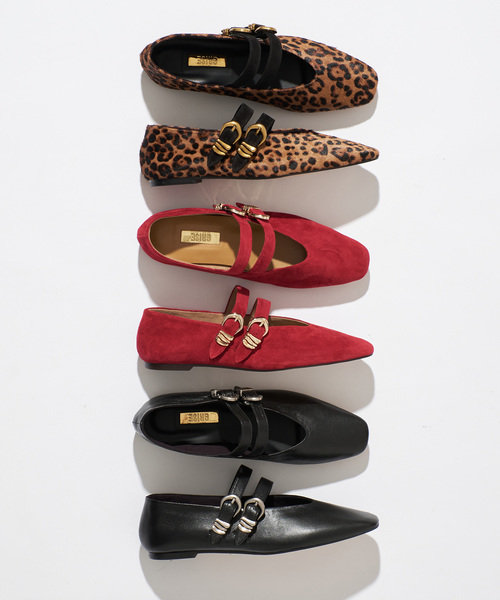 GRISE（グリーズ）の「GRISEレザーWストラップメリージェーン（その他シューズ・レディース・キャメル/ブラック/レッド・24cm/23.5cm/23cm/22.5cm/22cm/25cm/24.5cm）」の13枚目の写真