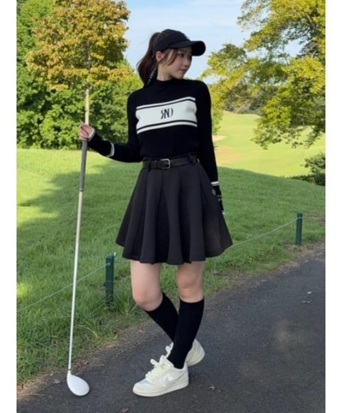 RIENDA GOLF】ベーシックフレアスカート 秋服 冬服（スカート