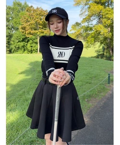 RIENDA GOLF】ベーシックフレアスカート 秋服 冬服（スカート